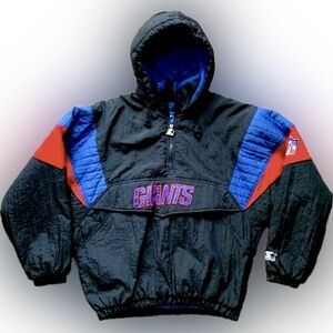 90s Starter Pullover Jacket | Vintage NEW YORK GIANTS Starter Pro-Line Jacket